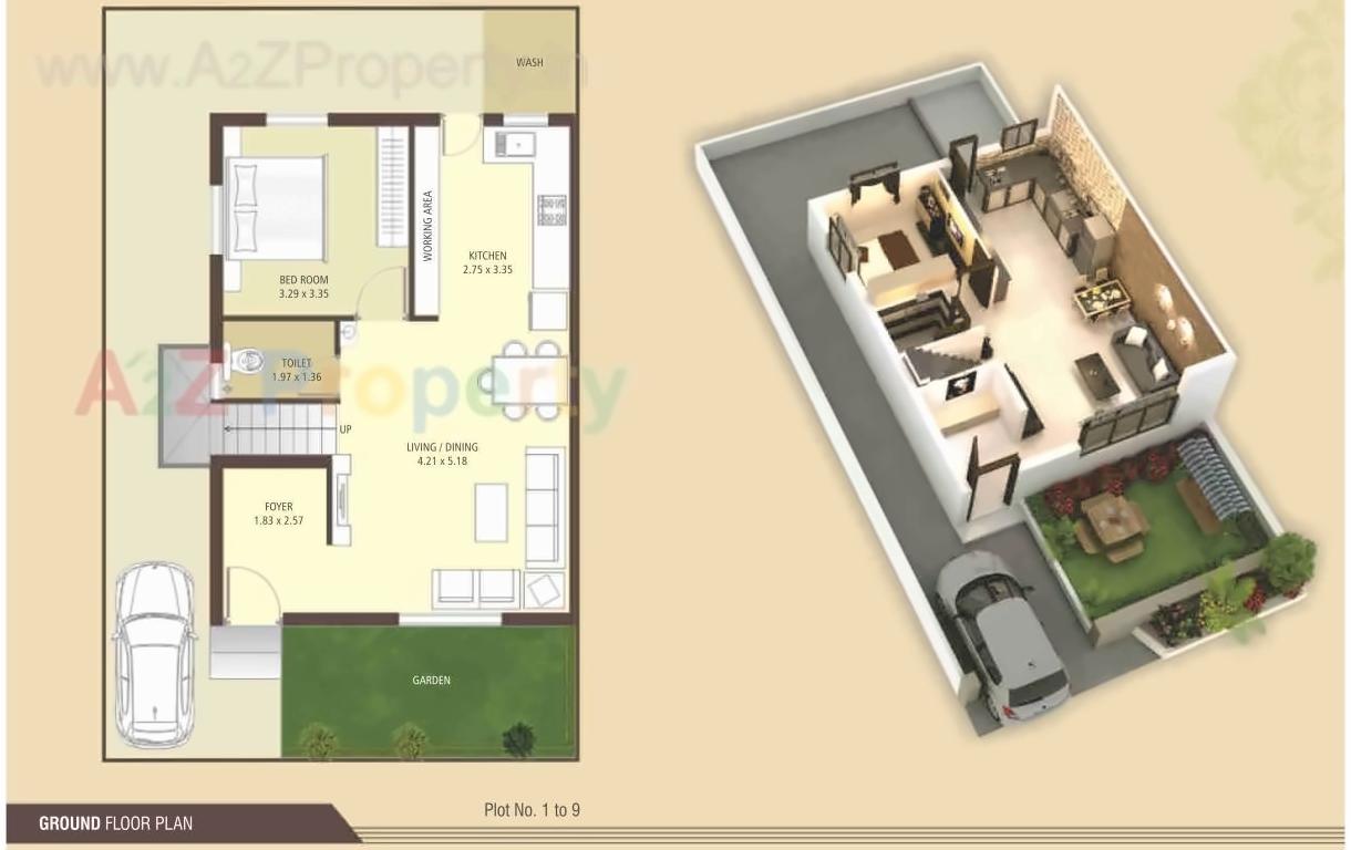 Layout of real estate project Vraj Bhoomi Bungalows located at Danteshwar, Vadodara, Gujarat