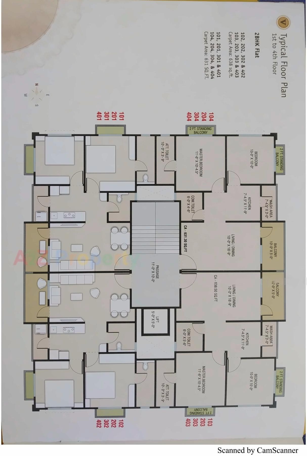 Layout of real estate project Vraj Icon located at Kasba, Vadodara, Gujarat
