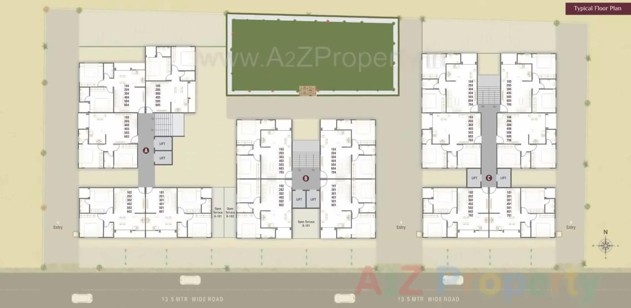 Layout of real estate project Vraj Mangal located at Danteshwar, Vadodara, Gujarat