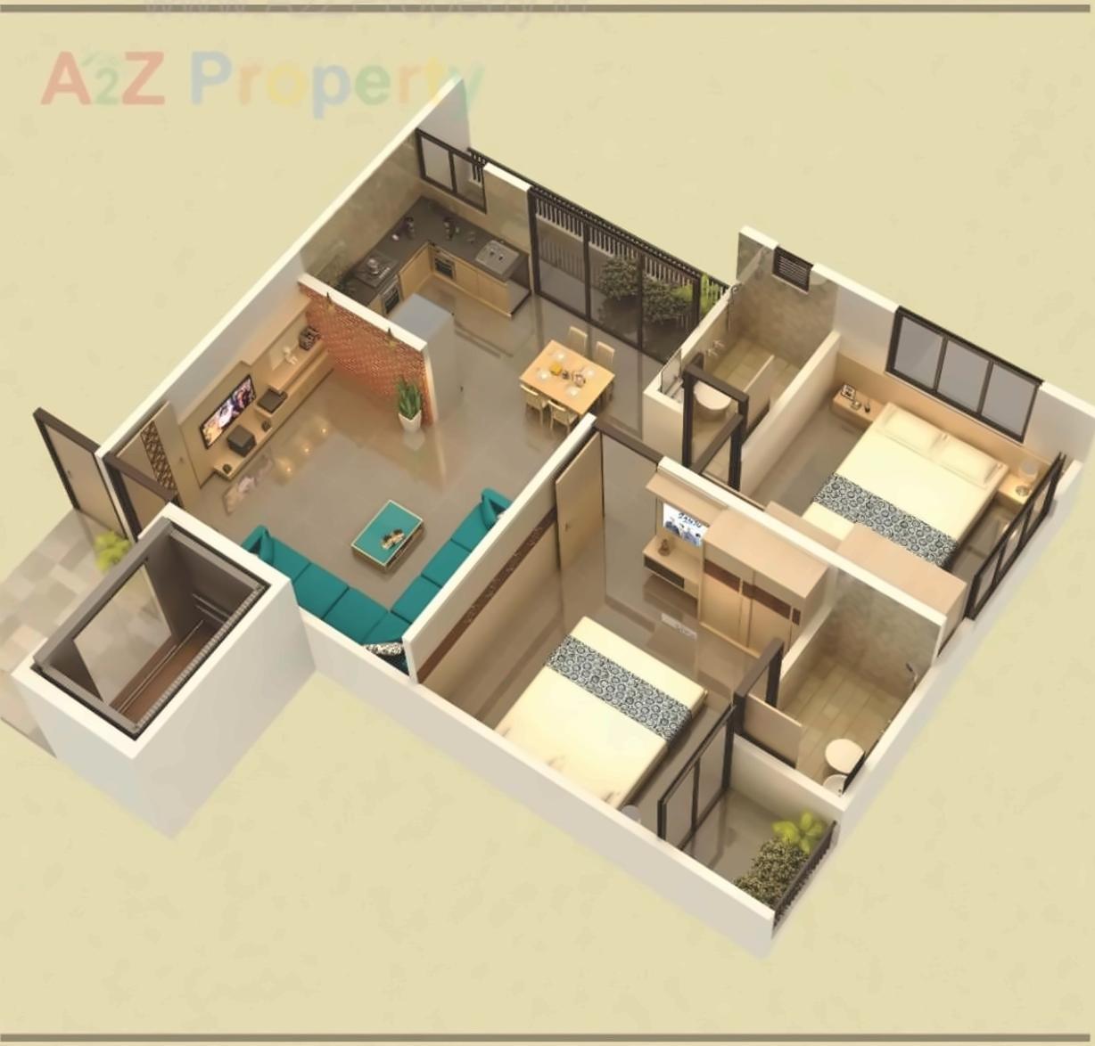 Layout of real estate project Vraj Mangal located at Danteshwar, Vadodara, Gujarat