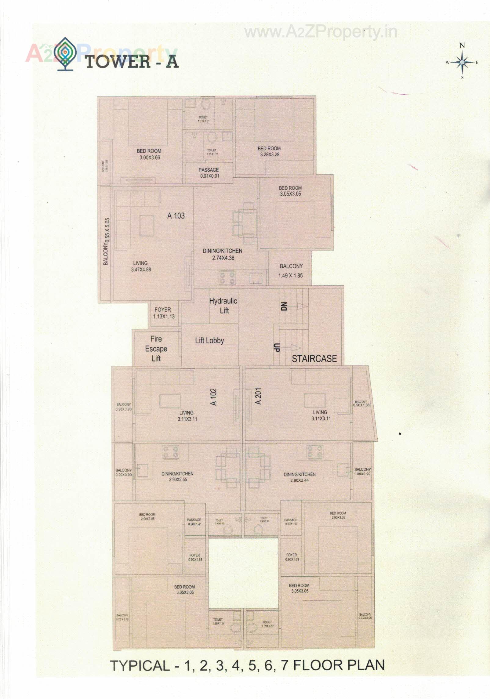 Layout of real estate project Vraj Resicom Plaza located at Danteshwar, Vadodara, Gujarat