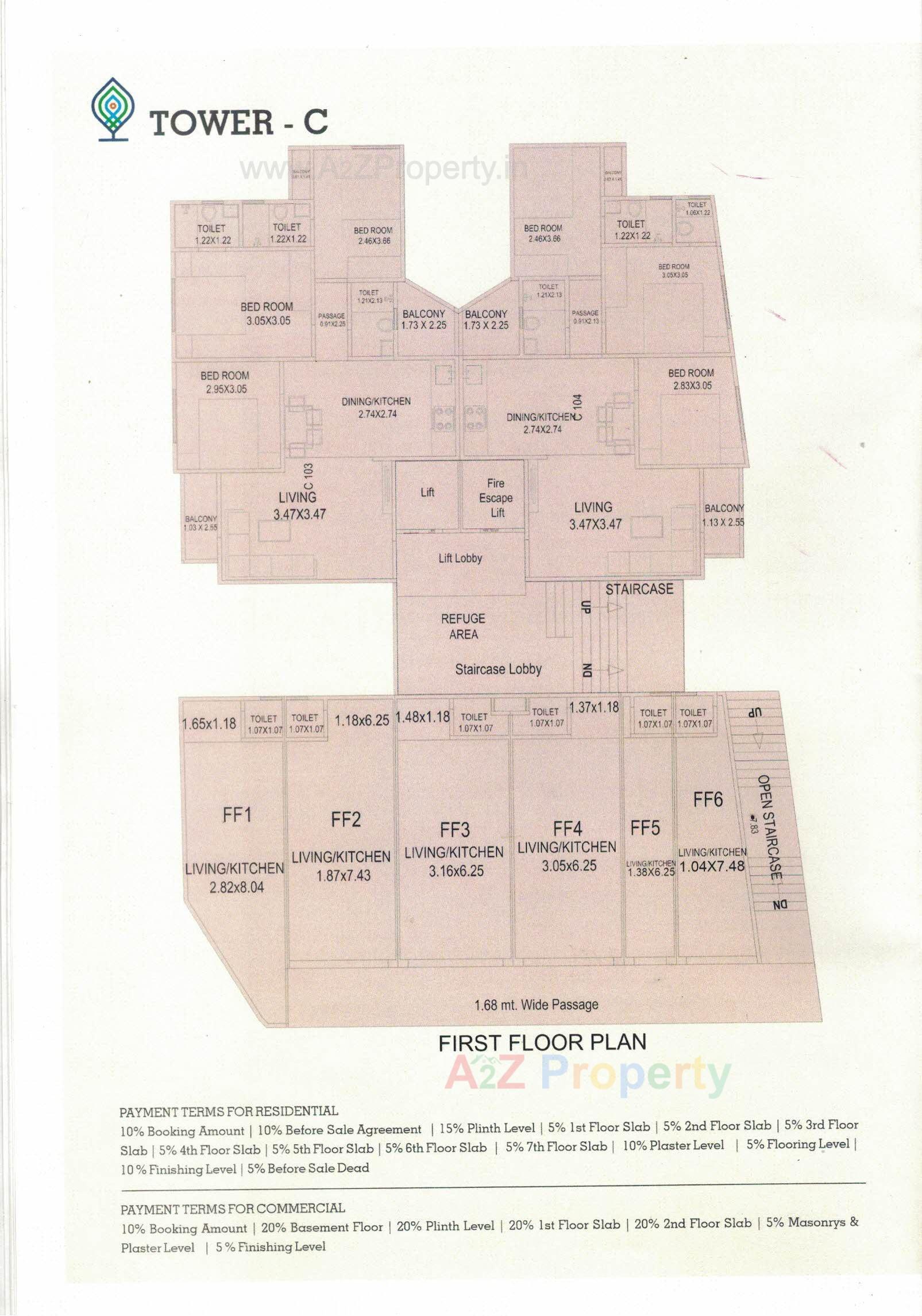 Layout of real estate project Vraj Resicom Plaza located at Danteshwar, Vadodara, Gujarat