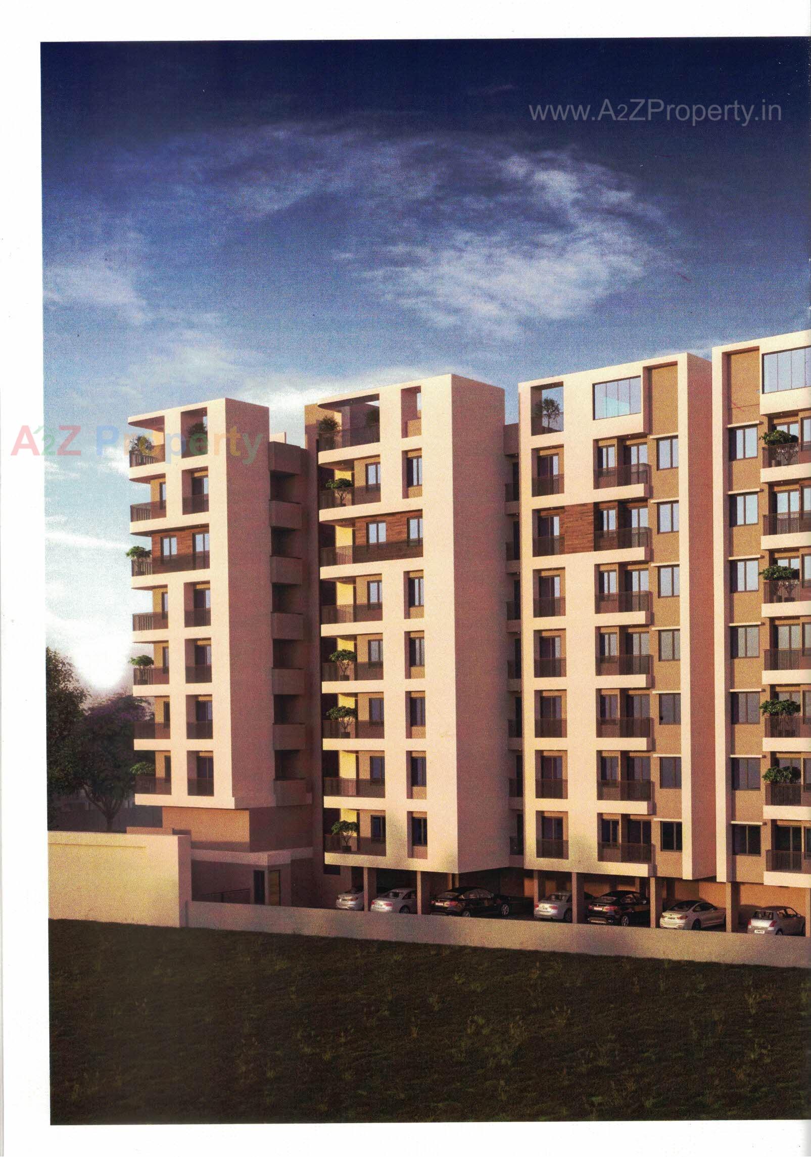 3D Elevation of real estate project Vraj Resicom Plaza located at Danteshwar, Vadodara, Gujarat