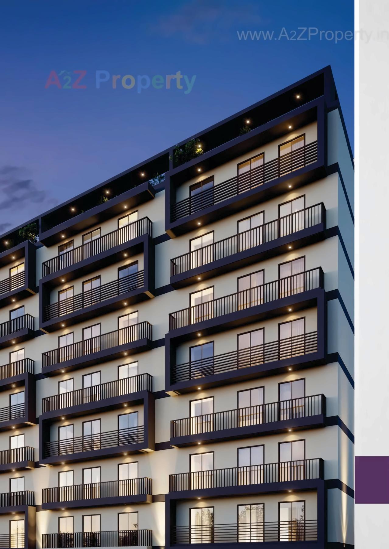 3D Elevation of real estate project Vraj Residency located at Jambuwa--makarpura, Vadodara, Gujarat