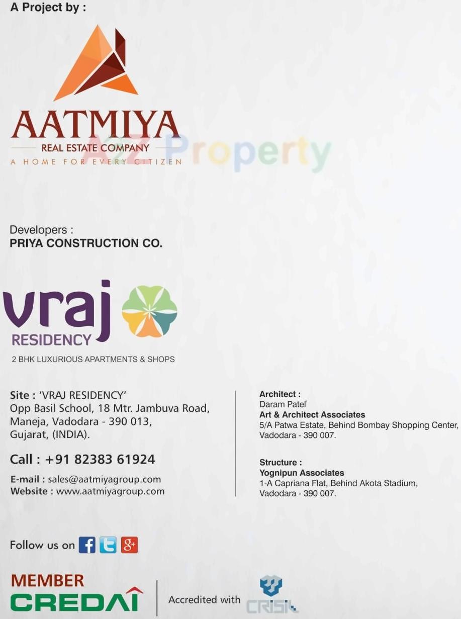  of real estate project Vraj Residency located at Jambuwa--makarpura, Vadodara, Gujarat