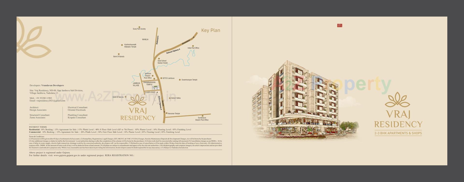  of real estate project Vraj Residency located at Jambuva, Vadodara, Gujarat