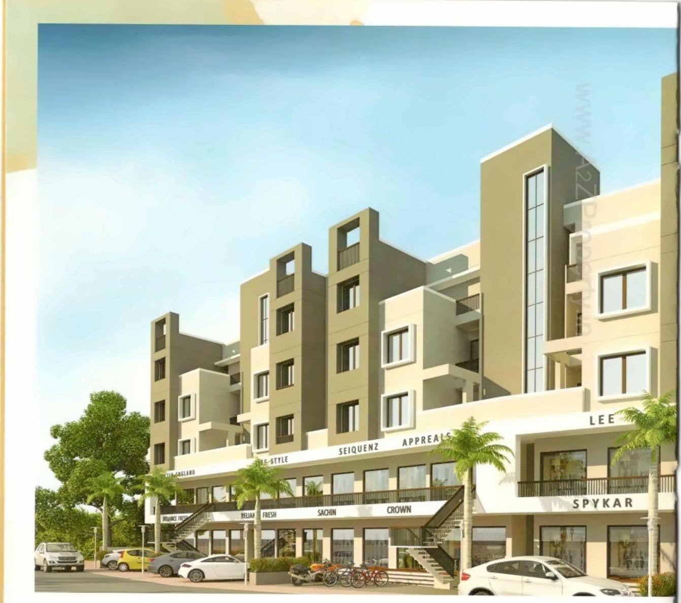 3D Elevation of real estate project Vraj Vihar located at Vadodara, Vadodara, Gujarat
