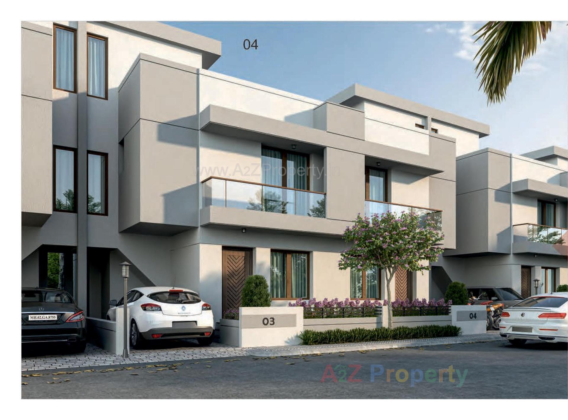3D Elevation of real estate project Vraj Vihar located at Kapurai, Vadodara, Gujarat