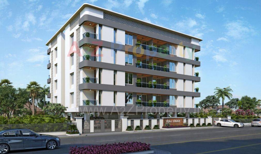 3D Elevation of real estate project Vraj Vihar located at Kasba, Vadodara, Gujarat