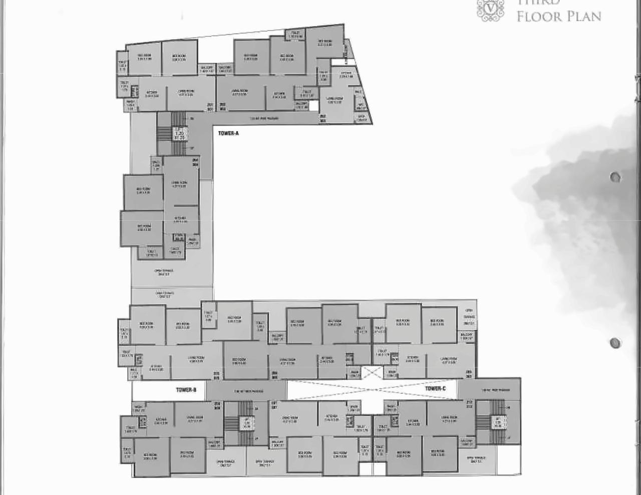 Layout of real estate project Vraj Vihar located at Kasba, Vadodara, Gujarat