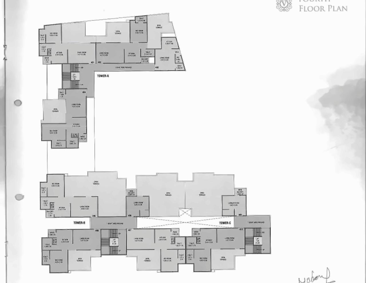 Layout of real estate project Vraj Vihar located at Kasba, Vadodara, Gujarat
