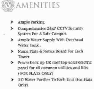 Amenities of Vraj Vihar