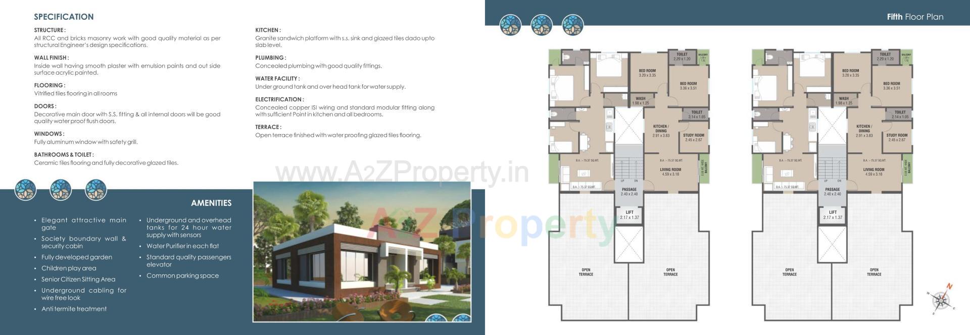  of real estate project Vraj Villa Tower located at Sayajipura, Vadodara, Gujarat