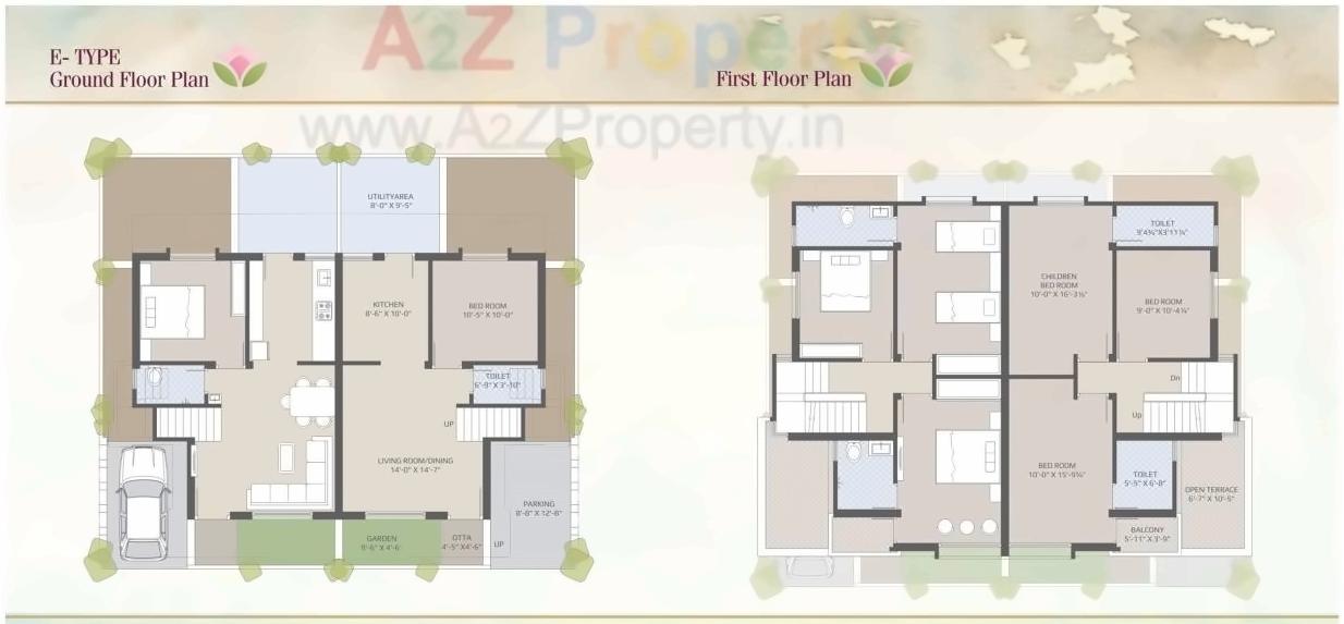 Layout of real estate project Vraj Villa located at Bapod, Vadodara, Gujarat