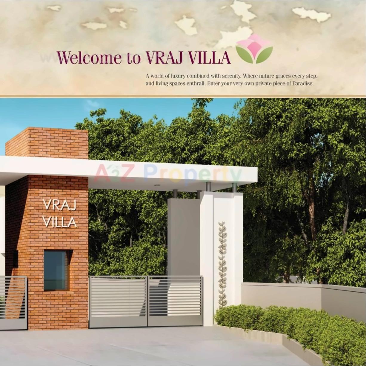 3D Elevation of real estate project Vraj Villa located at Bapod, Vadodara, Gujarat