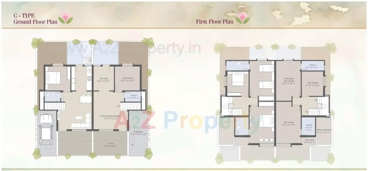 Layout of real estate project Vraj Villa located at Bapod, Vadodara, Gujarat