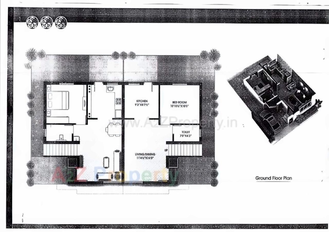Layout of real estate project Vraj Villa located at Sayajipura, Vadodara, Gujarat