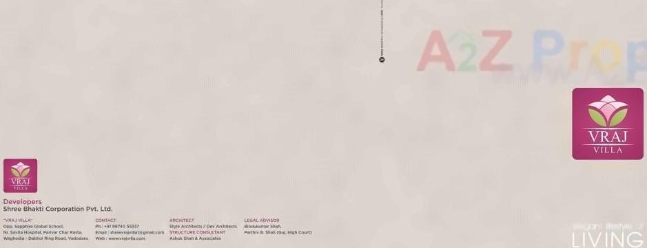  of real estate project Vrajvilla located at Bapod, Vadodara, Gujarat