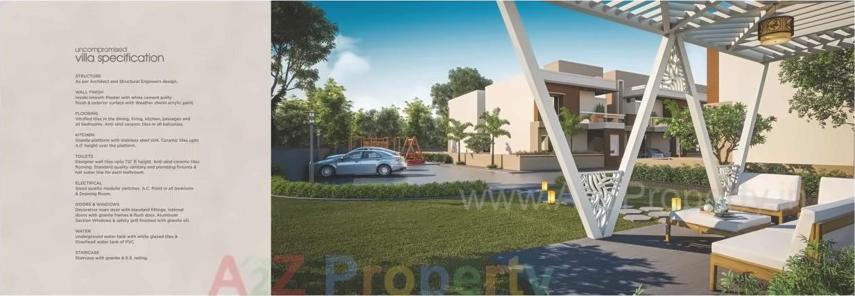 3D Elevation of real estate project Vrajvilla located at Bapod, Vadodara, Gujarat
