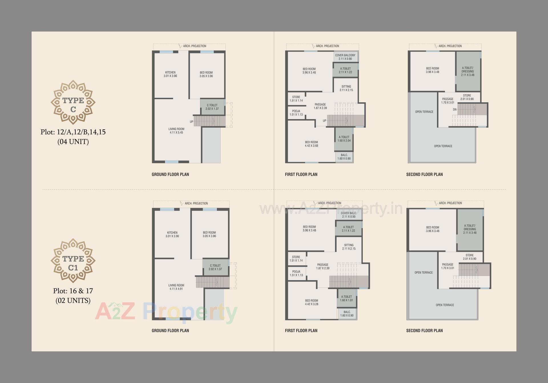 Layout of real estate project Vrund Palace located at Gotri, Vadodara, Gujarat