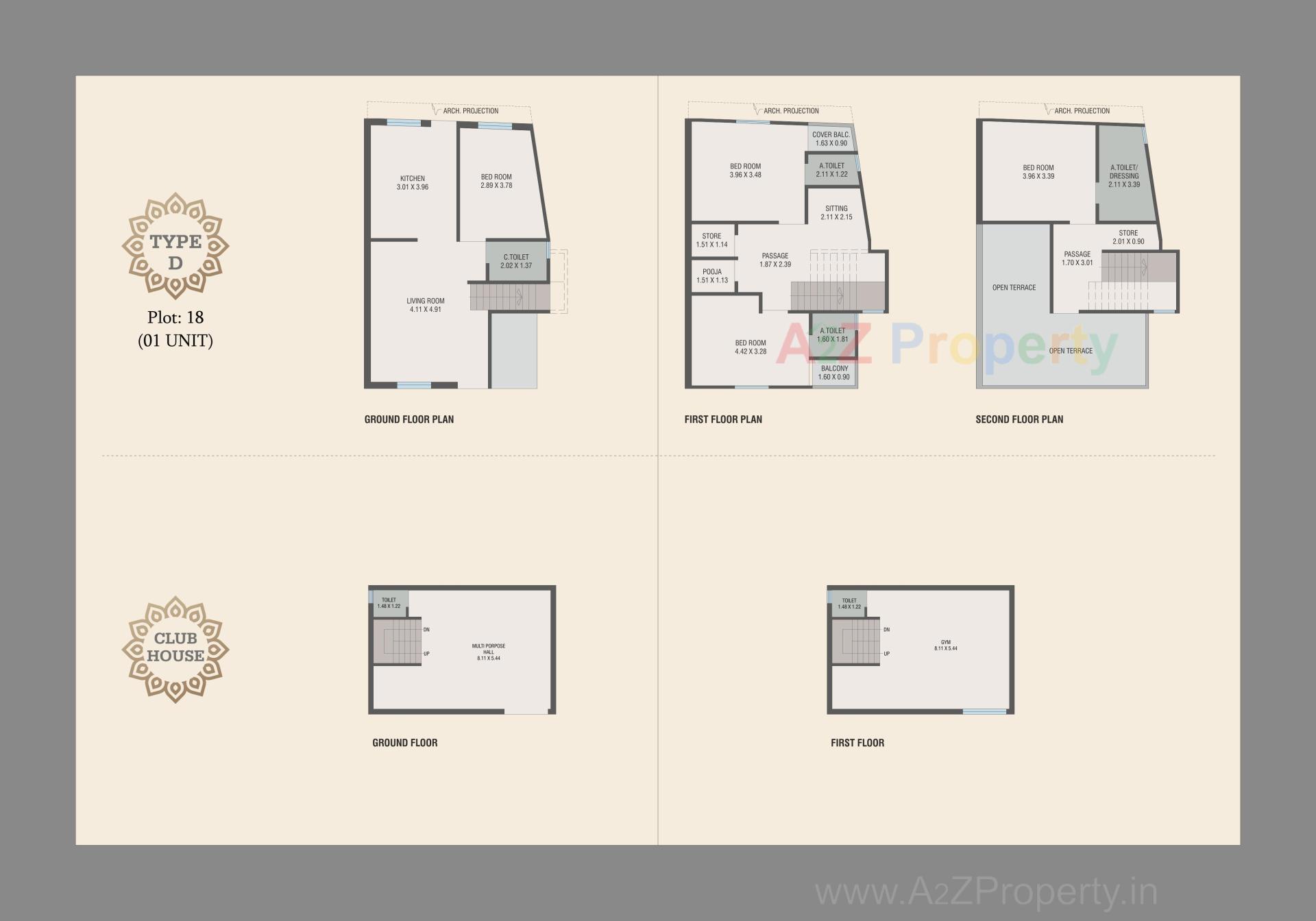 Layout of real estate project Vrund Palace located at Gotri, Vadodara, Gujarat