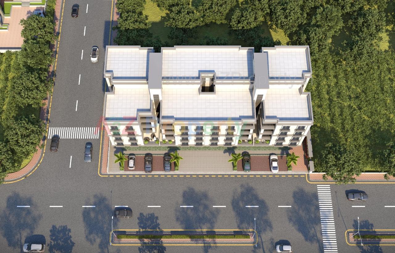 3D Elevation of real estate project Vrund Villa located at Vadodara, Vadodara, Gujarat
