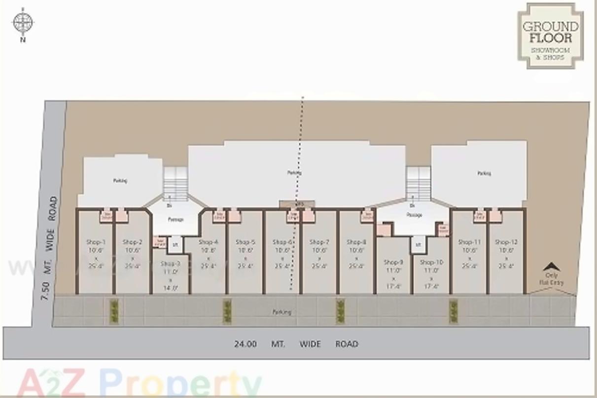 Layout of real estate project Vrund Villa located at Vadodara, Vadodara, Gujarat
