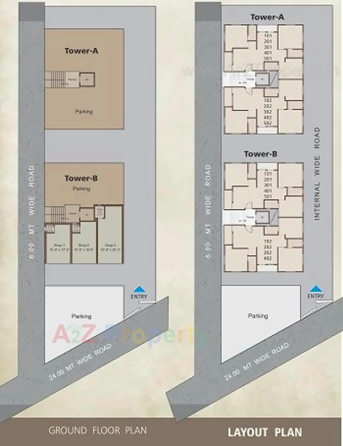 Layout of real estate project Vrundalay located at Vadodara, Vadodara, Gujarat