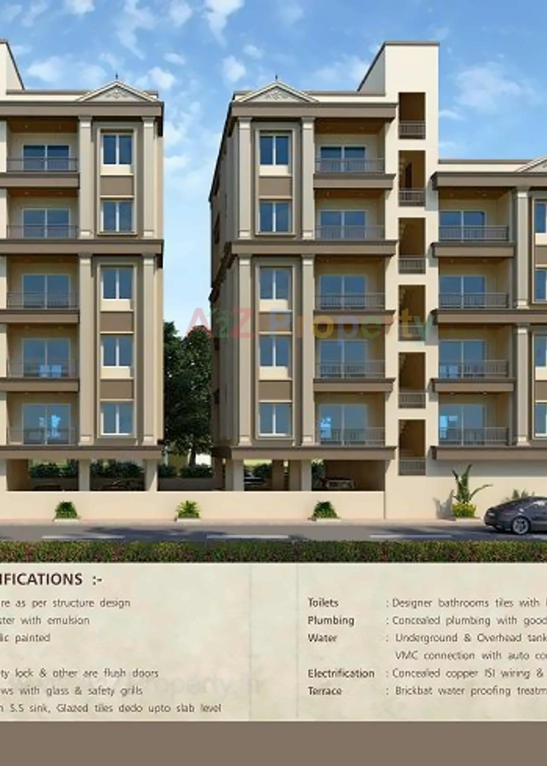 3D Elevation of real estate project Vrundalay located at Vadodara, Vadodara, Gujarat