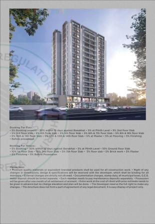 Elevation of real estate project Vrundavan Bliss located at Bapod, Vadodara, Gujarat