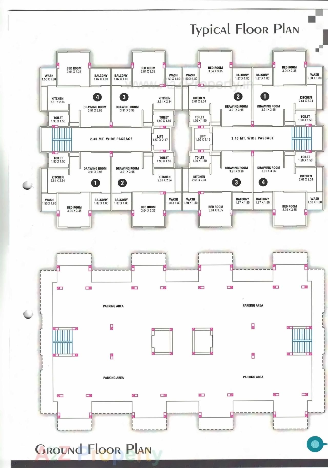 Layout of real estate project Vrundavan Heights located at Nimeta, Vadodara, Gujarat