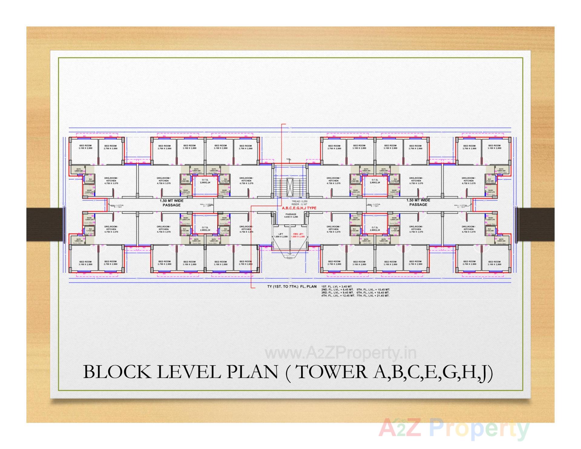Layout of real estate project Vuda Pmay Bill Tp1fp located at Bill, Vadodara, Gujarat