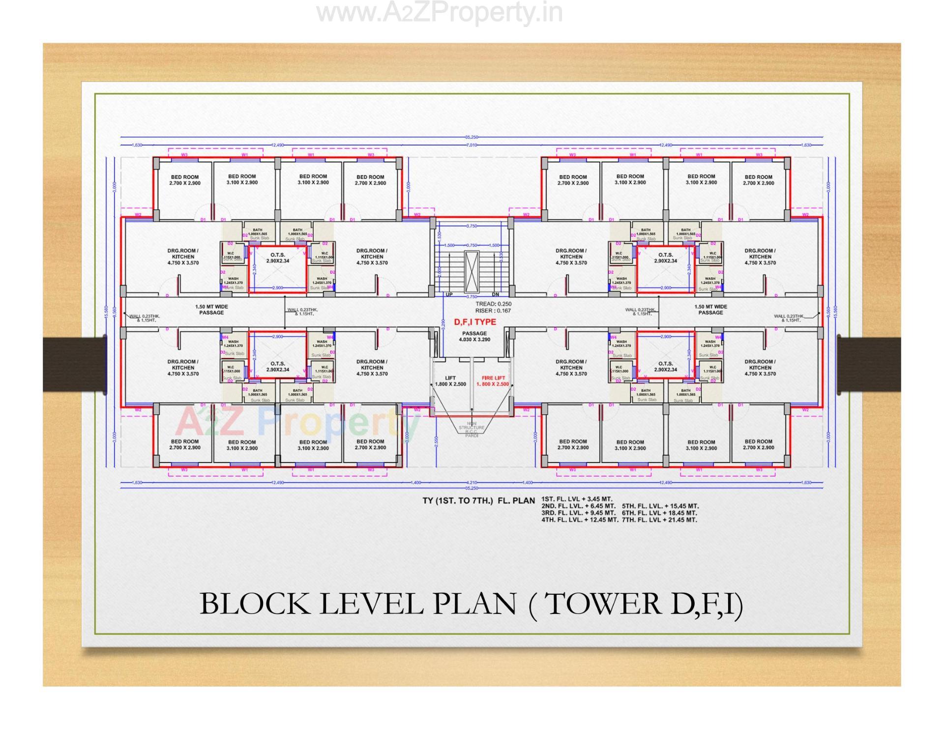 Layout of real estate project Vuda Pmay Bill Tp1fp located at Bill, Vadodara, Gujarat