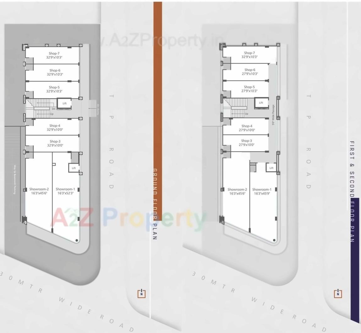 Layout of real estate project Wealth Square located at Gotri, Vadodara, Gujarat