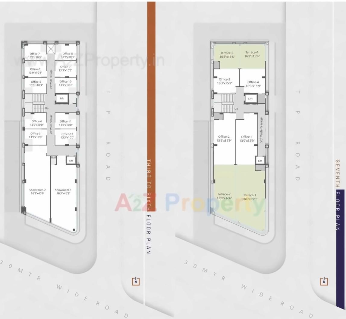 Layout of real estate project Wealth Square located at Gotri, Vadodara, Gujarat