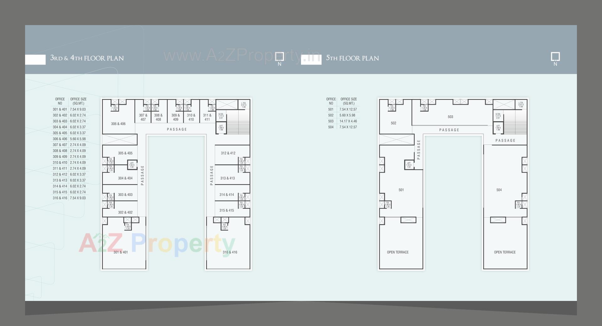 Layout of real estate project Westgate Signature located at Undera, Vadodara, Gujarat