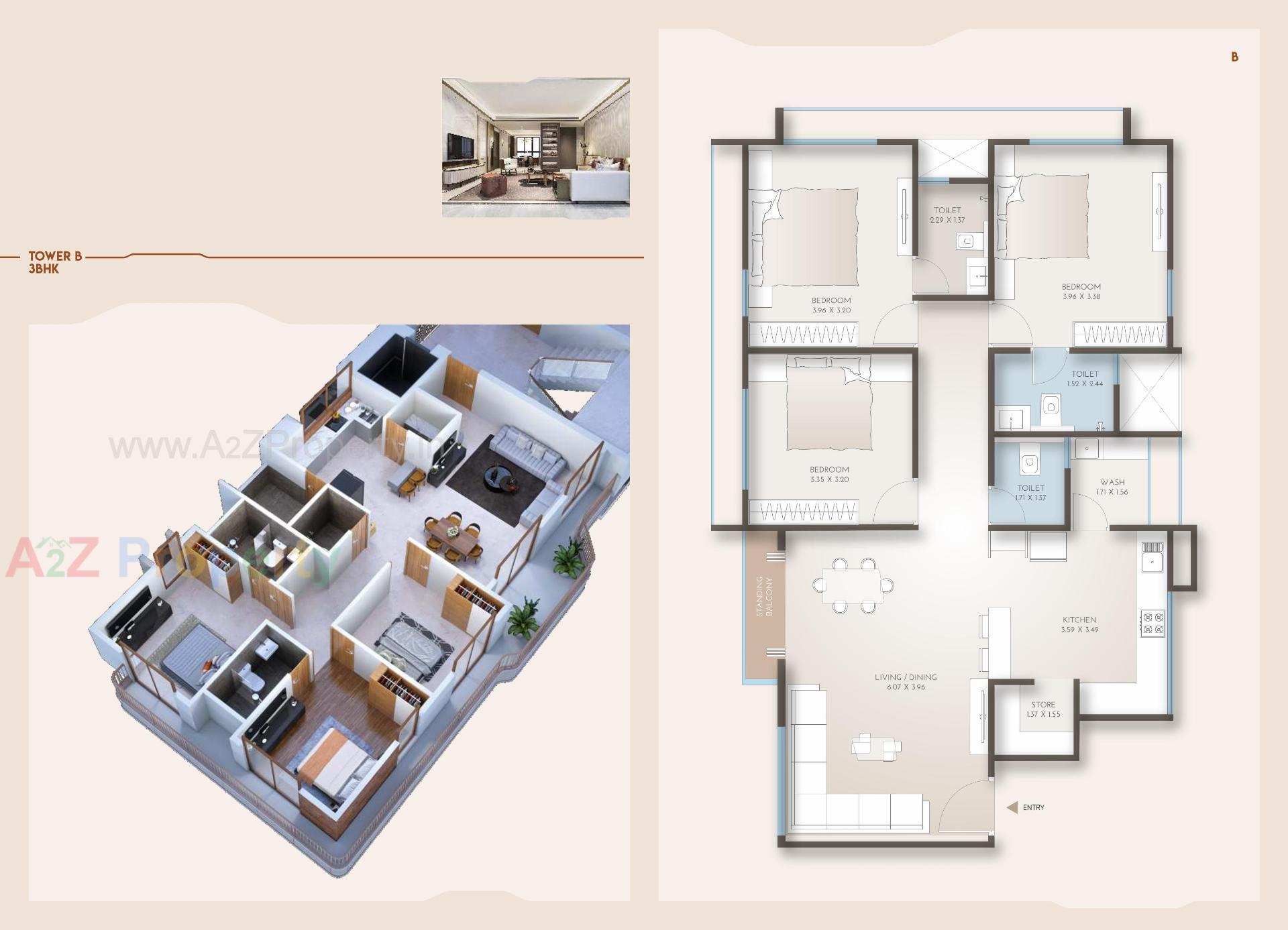 Layout of real estate project White Flag located at Sama, Vadodara, Gujarat