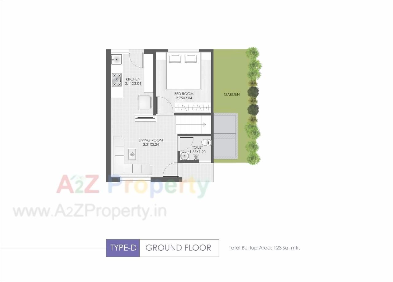 Layout of real estate project Wisteria located at Vadsar, Vadodara, Gujarat