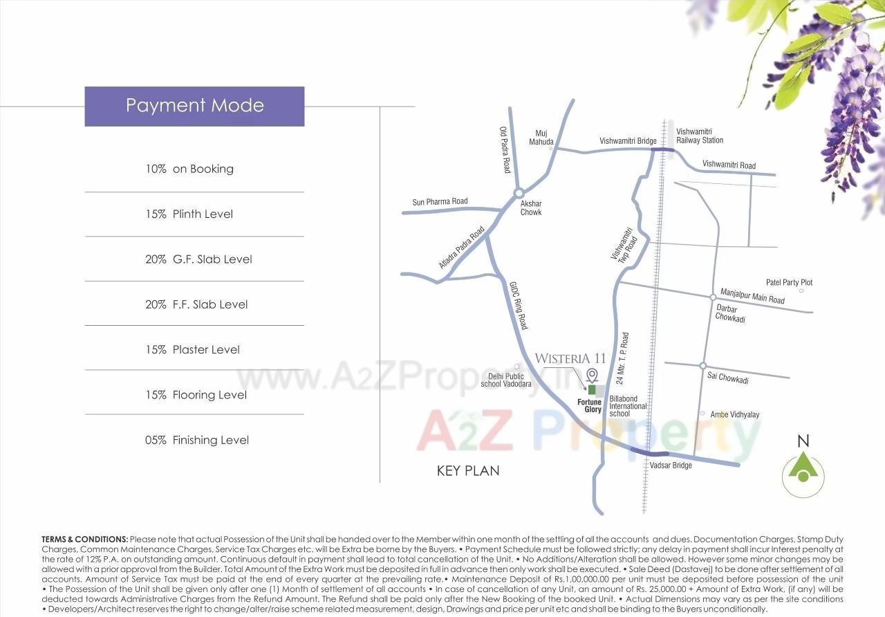  of real estate project Wisteria located at Vadsar, Vadodara, Gujarat