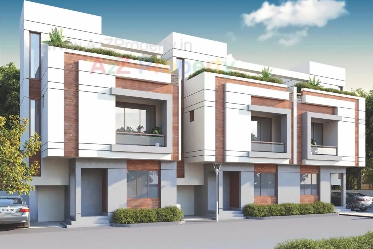 3D Elevation of real estate project Wisteria located at Vadsar, Vadodara, Gujarat