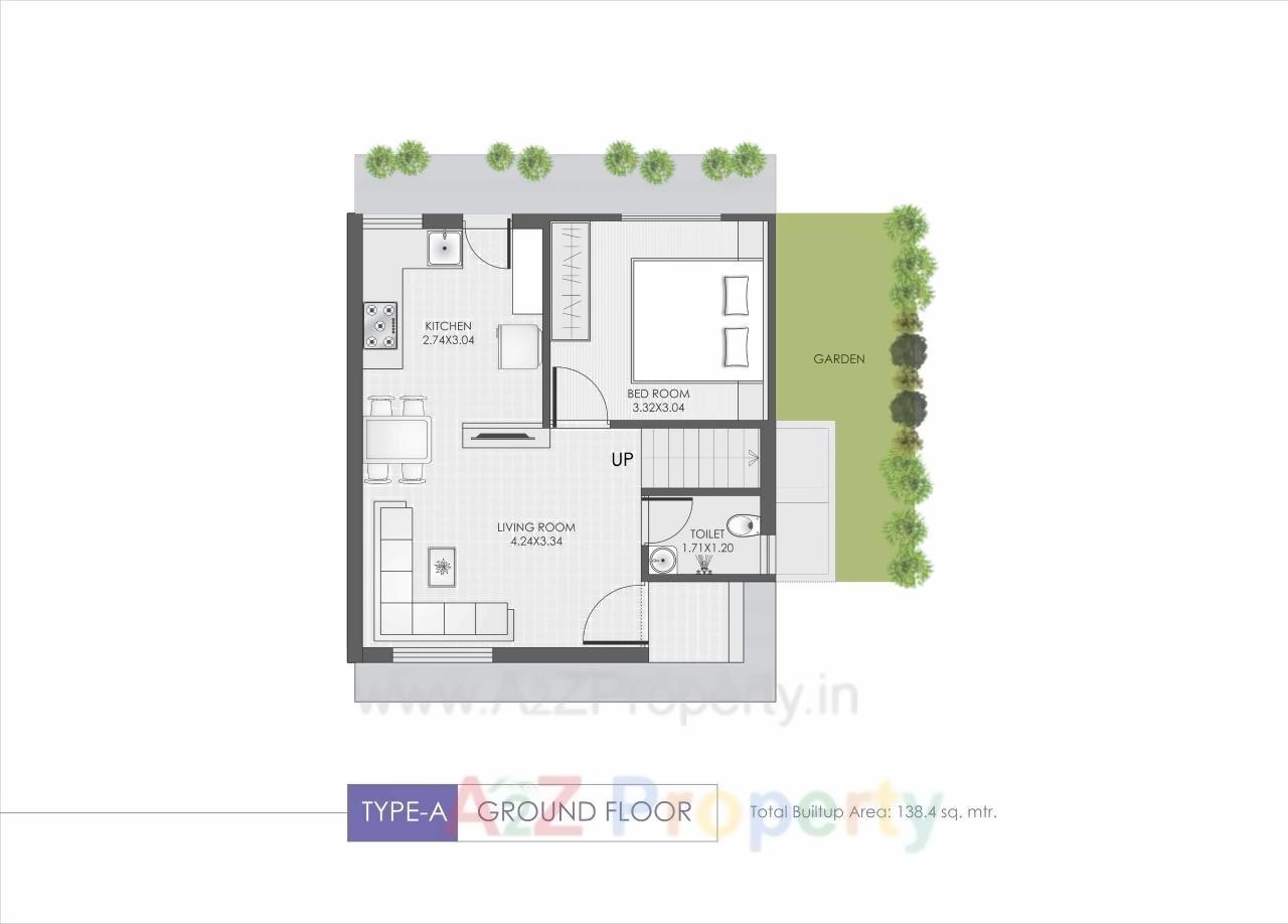 Layout of real estate project Wisteria located at Vadsar, Vadodara, Gujarat