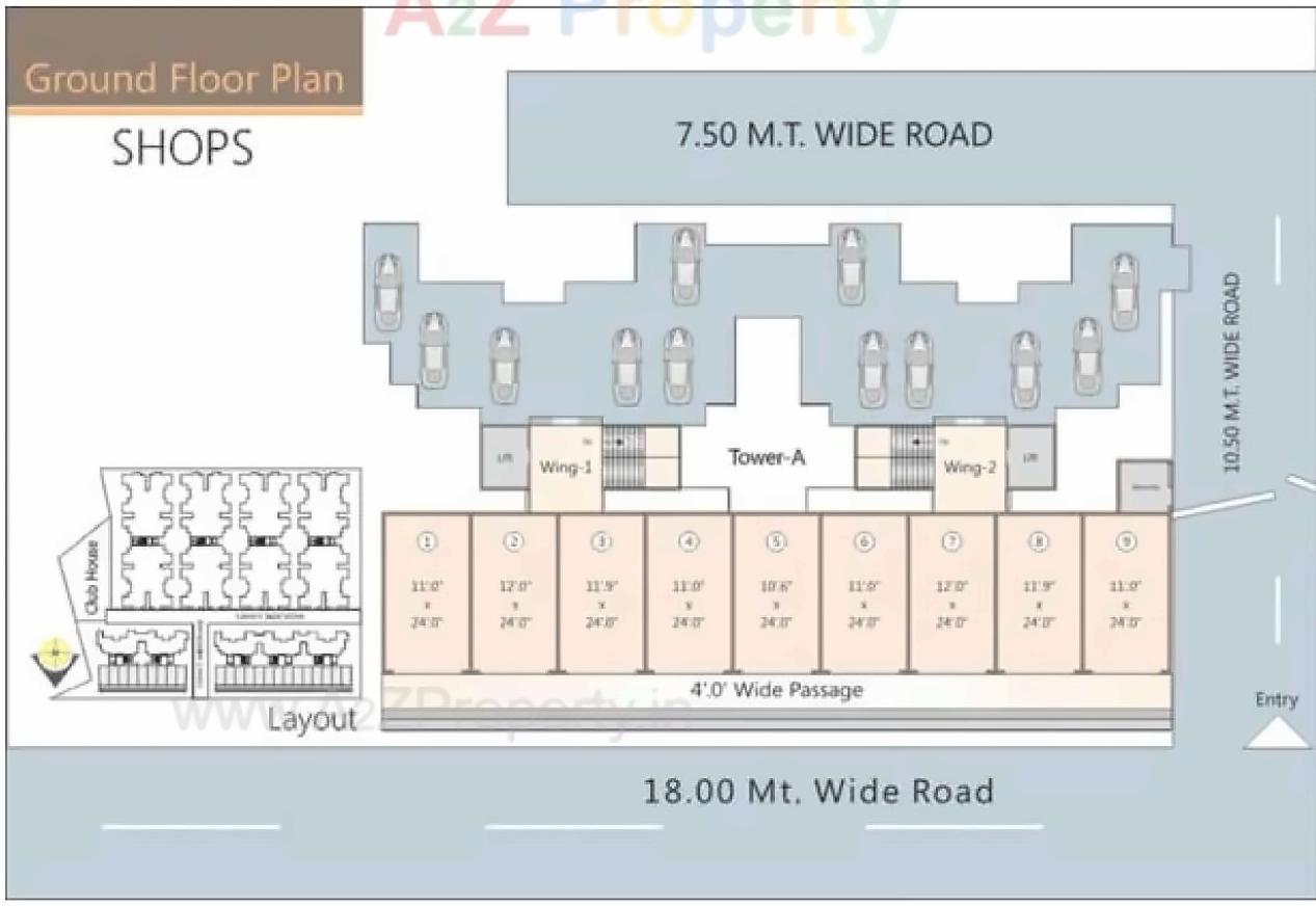 Layout of real estate project Wisteria Heights located at Kapurai, Vadodara, Gujarat