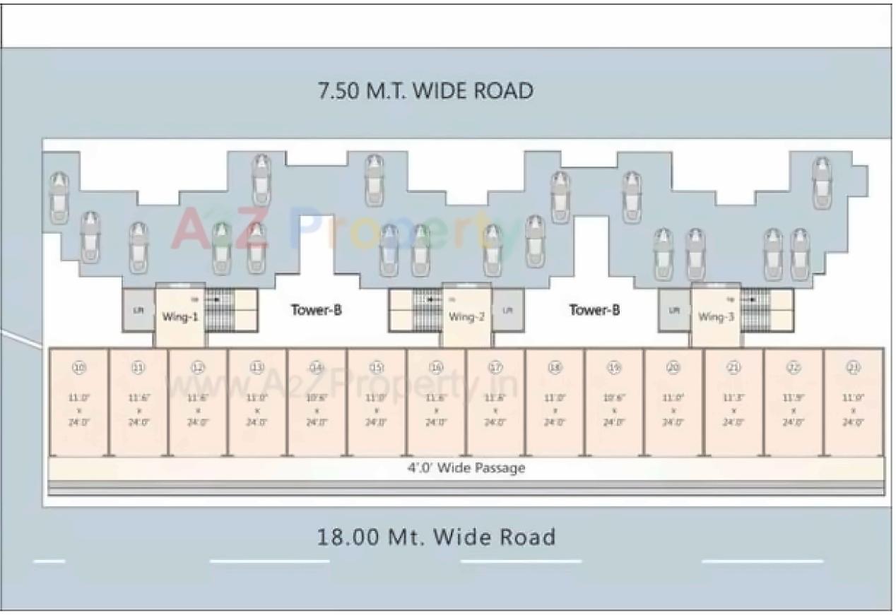 Layout of real estate project Wisteria Heights located at Kapurai, Vadodara, Gujarat
