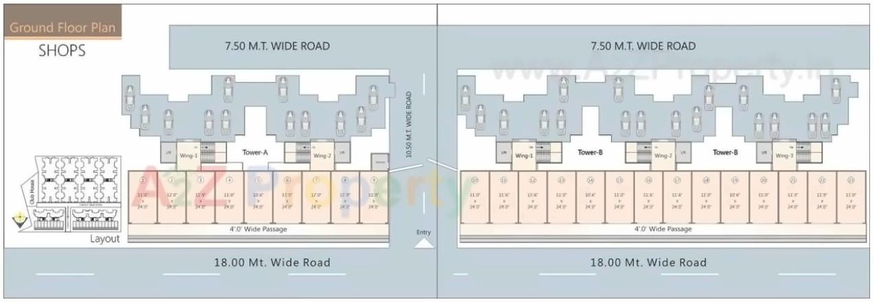 Layout of real estate project Wisteria Heights located at Kapurai, Vadodara, Gujarat