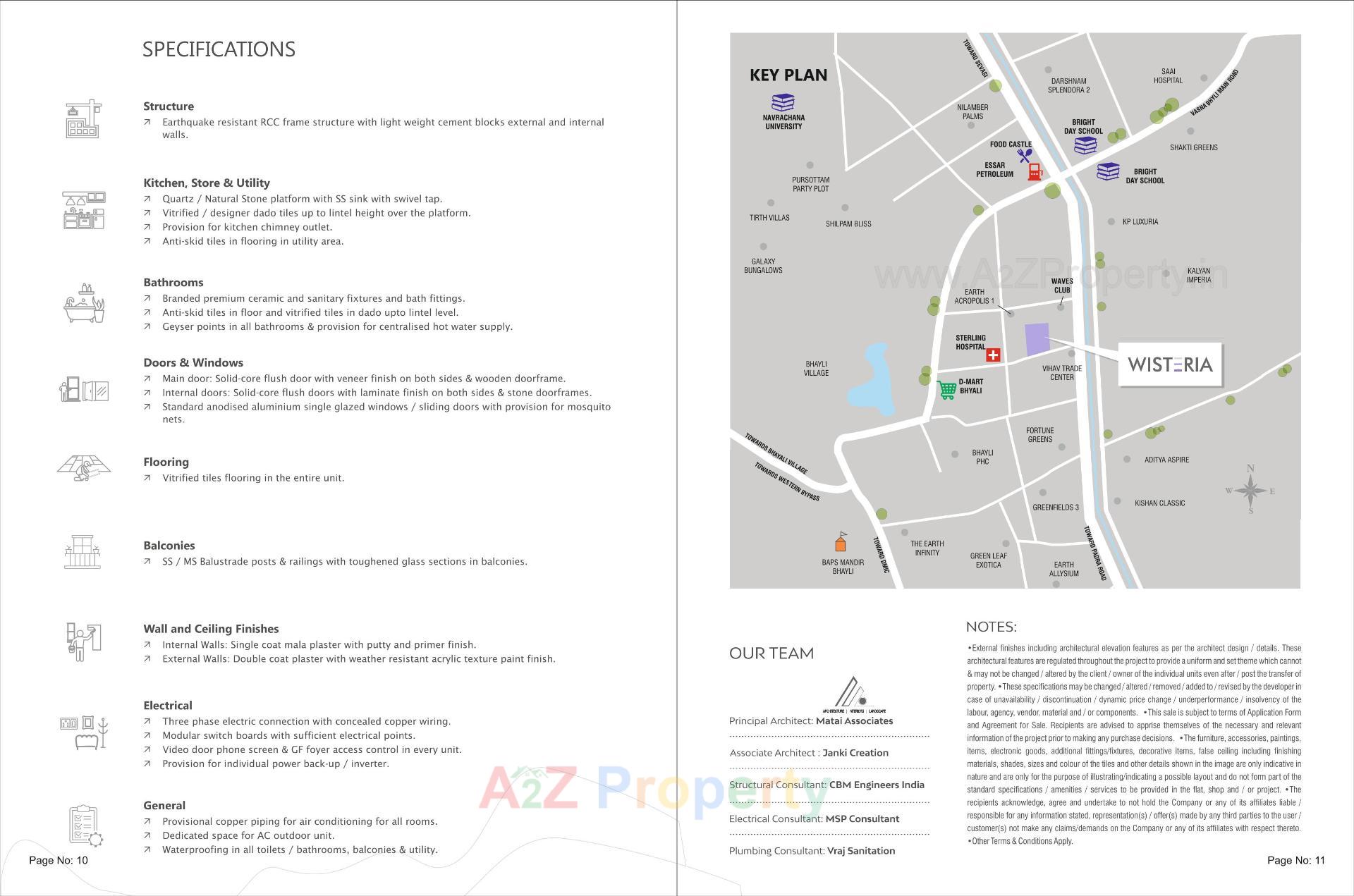  of real estate project Wisteria located at Bhayli, Vadodara, Gujarat