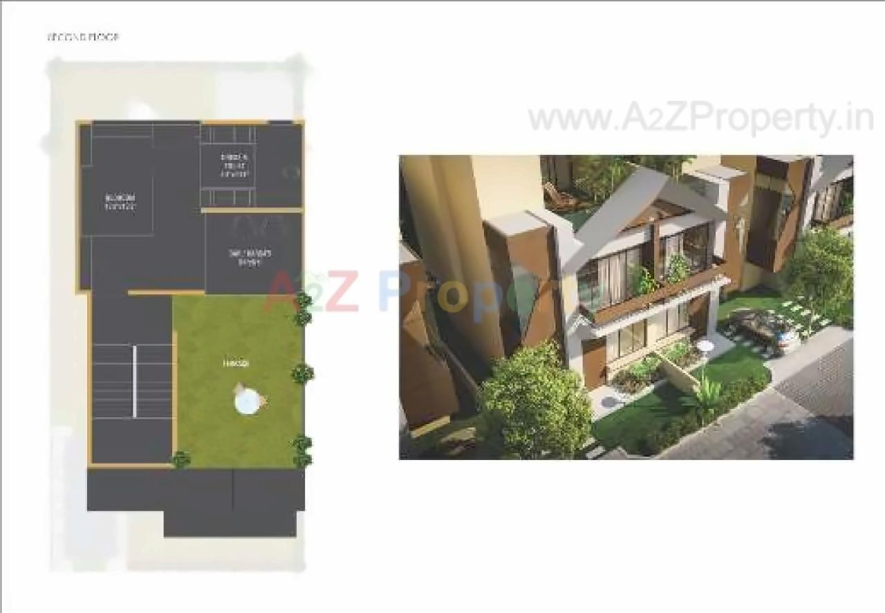 Layout of real estate project Woodscape located at Bill, Vadodara, Gujarat