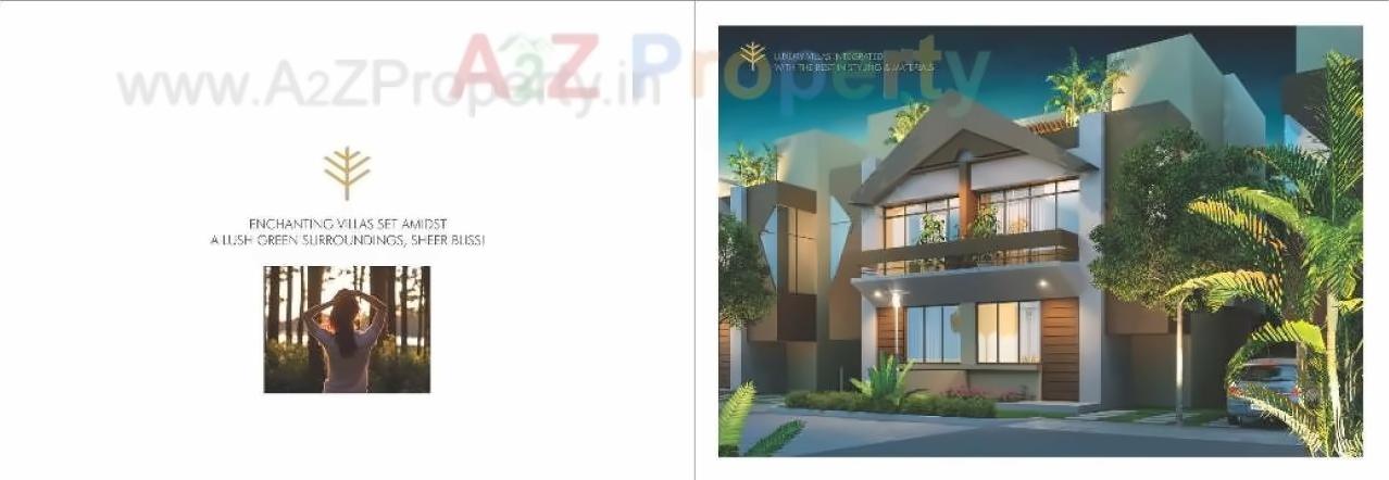 3D Elevation of real estate project Woodscape located at Bill, Vadodara, Gujarat