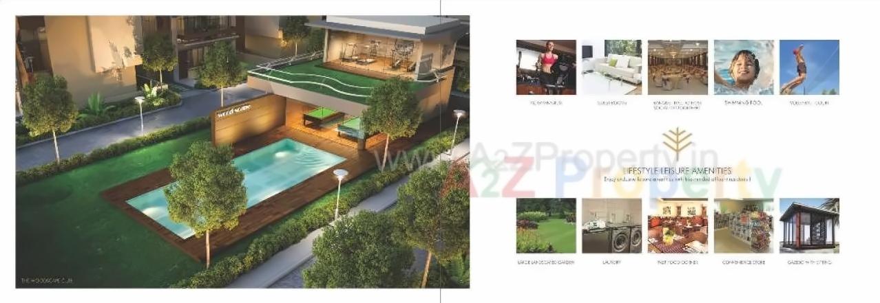 3D Elevation of real estate project Woodscape located at Bill, Vadodara, Gujarat