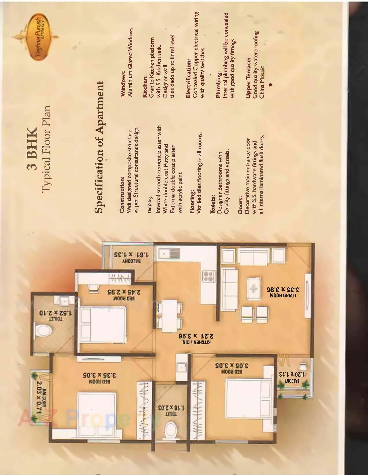 Layout of real estate project Yaghnapurush Residency located at Kalali, Vadodara, Gujarat
