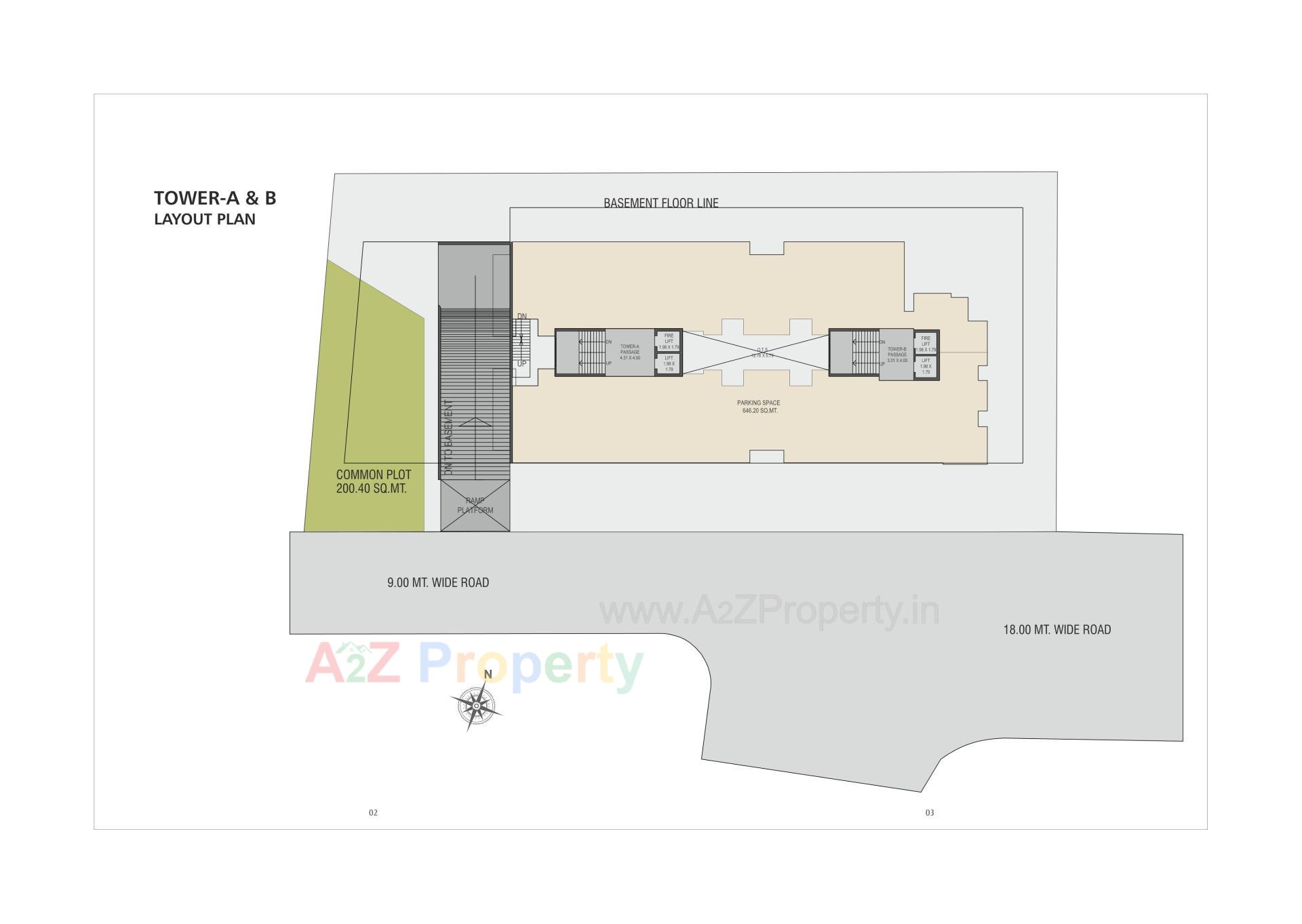 Layout of real estate project Yogi Edhas located at Jambuva, Vadodara, Gujarat